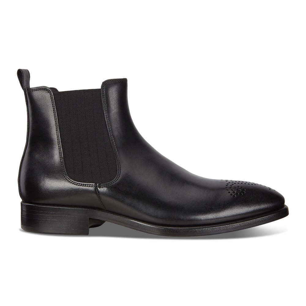 ECCO Mens Dress Shoes Black - Vitrus Mondial Chelsea Boot - ITM-029681